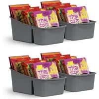 Pro Home Küchenorganizer-Set mit 3 Fächern, (4-tlg), Aufbewahrungsbox für Tütensuppen, Gewürze. Ordnungssystem