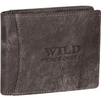 Wild Things Only !!! Geldbörse RFID echt Leder Portemonnaie Geldbörse Geldbeutel Herren Querformat, RFID Schutz