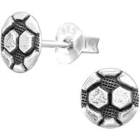 Order & Smile Schmuck Paar Ohrstecker Ohrstecker Jungs Fussball: Kinder Ohrringe Silber 925