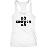 MoonWorks Tanktop witziges Damen Tanktop Tank Top Nö einfach Nö Fun Shirt lusitg Spruch