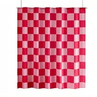 Agger Duschvorhang Duschvorhang 180×180cm - Karierter Badevorhang