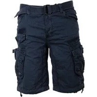 Geographical Norway Shorts Herren Cargo Shorts kurze Hose Short Bermuda Knielang Gürtel Sommer