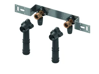Tece logo-Push Montageeinheit mit Wands. 150mm Dim.16xRp1/2"Rotguss/Si-Bronze, 8723100 8723100