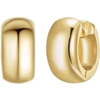 Lulu & Jane Paar Creolen gelbgold, Metall-Legierung