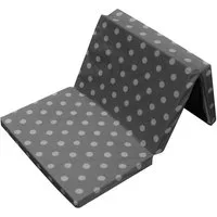 Reisebett-Matratzen Bambini Kinder - Reisebettmatratze Dots grau 120 x 60 cm mit 5 cm Höhe, Bambini