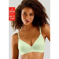 petite fleur by Lascana Bralette-BH (Packung, 3 Stück) ohne Bügel, aus Baumwoll-Qualität im Triangel-Schnitt
