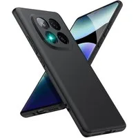 CoolGadget Handyhülle Handy Schutzhülle für Xiaomi Redmi Note 14 Pro Plus 5G matt schwarz, Silikon TPU Hülle Schutz Tasche Cover schlicht Slim Case