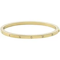 Fossil Armreif Schmuck Geschenk Edelstahl VINTAGE GLITZ Stern, mit Glasstein