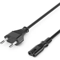 deleyCON deleyCON 5m Netzkabel Stromkabel Eurostecker - C7 Buchse Stromkabel