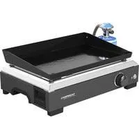 Plancha Othello 1 CV, Grillplatte schwarz/edelstahl, 2,8 kW, für CV 470 Plus
