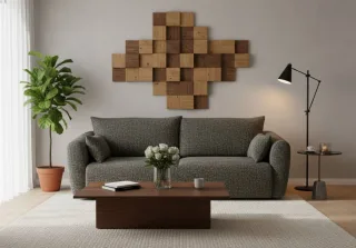 Sofa 3-Sitzer mit Schlaffunktion RUDEN in Stoff Bello Graphit