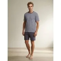 Henry Terre Shorty Pyjama Set Kurz - Gestreift