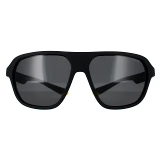 Polaroid Rectangle Unisex Matt Schwarz Gelb Grau Polarisiert PLD 2152/S