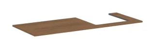Hansgrohe Konsole Xilesa E 1375x550mm m.Ausschnitt rechts Aufsatzwasch.ge Eiche Kaschmir, 54273550 54273550