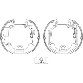 Textar Bremsbacken + Radzylinder hinten Opel Agila A