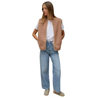 Threadbare - "Niya" Weste für Damen, Leicht, Teddyfleece (Mauve)