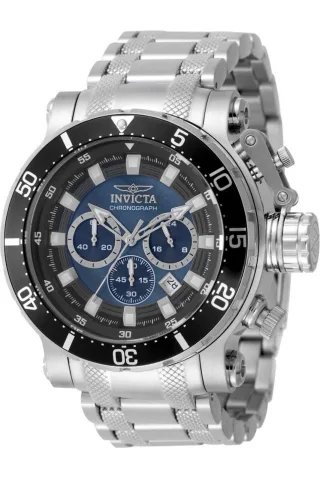 Invicta Coalition Forces 49753 Herrenuhr - Quarzwerk - Edelstahl mit schwarzem Zifferblatt - 52 mm