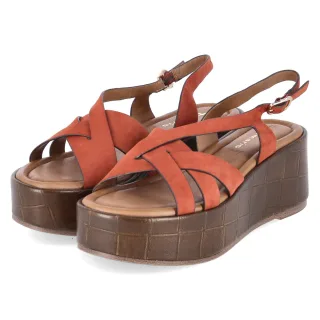 Tamaris Plateausandalen  Rot - Gr. 38 -  Synthetik Material