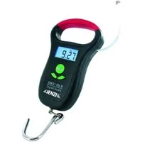 Jenzi Fischwaage Jenzi Fischwaage Digital bis 25kg mit Maßband, Tragkraft 25 kg, (1-tlg), integriertes Maßband, Tragkraft max 25 kg / 55 lb, Anzeige für: kg, lb und oz, Temperaturanzeige in °C und °F, 2x1,5V-AAA Batterien liegen bei