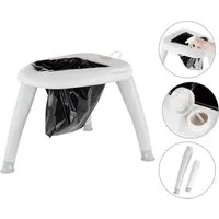 Stagecaptain Campingtoilette Camping Toilette - Outdoor- und Reise-WC - Für Kinder und Erwachsene, (Quixie-2842), Mit Handwaschsprayer - Inkl. 10 Auffangbeutel