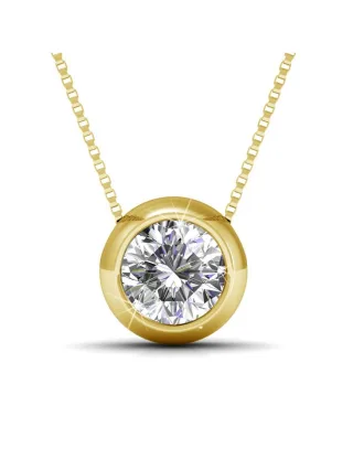 Mond-Anhänger - Gold und Kristall
