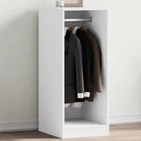 vidaXL Regal 41 x 48 x 102 cm Regal mit Kleiderstange Garderobe Weiß 48x41x102 cm