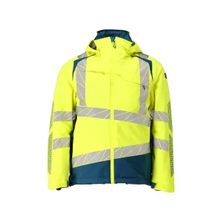 MASCOT Herren Winterjacke ACCELERATE SAFE Hi-vis Gelb / Dunkelpetroleum 4XL - 19335-231-1744-4XL