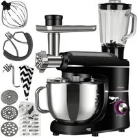 Ruhhy Küchenmaschine 16747, 2200 W, 6,2 l Schüssel, inklusive Mixer und Fleischwolf