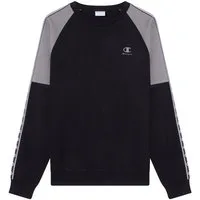 Champion Sweatshirt Sports-inspired Interlock Crewneck with Tape detailing ohne Verschluss, aus Baumwolle und Polyester, mit Rundhalsausschnitt