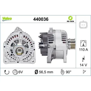Valeo Lichtmaschine 110A Dacia Renault 440036 1,6