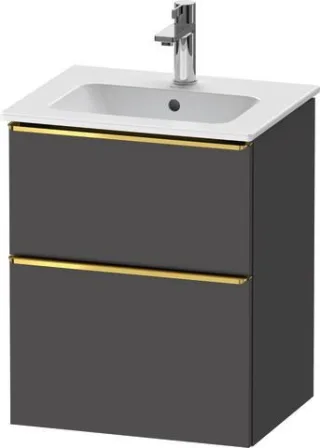 Duravit D-Neo Waschtischunterbau wandhängend Graphit Matt 510x402x625 mm - DE4360034490000 DE4360034490000