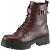 HUGO Kris_LUBoot Schnürboots Schnürstiefelette, Plateauboots, Profilsohle, mit Anziehlasche