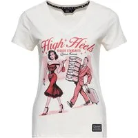 QueenKerosin Print-Shirt High Heels - Higher Standards (1-tlg) mit V-Ausschnitt