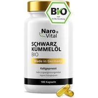 NaroVital Bio Schwarzkümmelöl Kapseln kaltgepresst - Flüssigkapseln 180 Kapseln, 180 St.