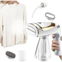 AIMAX Reise-Dampfbügeleisen Steamer Dampfglätter Reise 1600W Dampfbürste Dampfbügel 250ml, für Bügeln im Urlaub Hand Reisesteamer Handheld Handdampfer