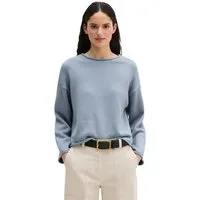 Marc O'Polo Strickpullover Heavy Weight Cotton, Loose Fit, Rollkanten an allen Säumen