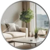 CLP Wandspiegel Elsie, Rund, Modern, 30 / 45 / 60 / 80 cm Metallrahmen