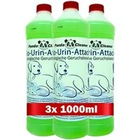 PandaCleaner Geruchsentferner Bio-Urin Attacke - Geruchsvernichter - Biologische Geruchsbeseitigung (Spar-Set, 3-St., 3 x 1000ml Bio Urin Konzentrat), 3000ml