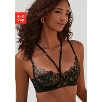 JETTE Push-up-BH mit Stickereispitze mit Glitzer-Effekt, Reizwäsche, sexy Dessous