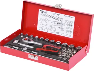 KS Tools 1/4" Steckschlüssel-Satz, 30-tlg - 917.4030