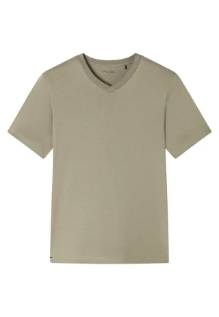 SCHIESSER - T-Shirt V-Ausschnitt jade - Gr. - 54