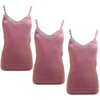 Toker Collection® Achseltop Damen Unterhemd mit elastischen Trägern im 3er Pack (Spar Packung, 3er Pack) aus reiner Baumwolle