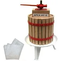 Apex Obstpresse Maischepresse Obstpresse 6L mit 2 x Presstuch Beerenpresse Mostpresse
