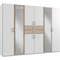 Wimex Kleiderschrank Diver Drehtürenschrank mit Spiegel, 180, 225 o. 270cm breit Bestseller Schlafzimmerschrank wahlweise 3 Innenausstattungen