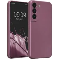 kwmobile Smartphone-Hülle Handyhülle für Samsung Galaxy S22 Hülle, weiche Silikon Case metallisch schimmernd - Schutzhülle Cover