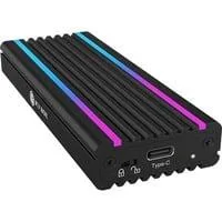 IB-1824ML-C31, Laufwerksgehäuse schwarz, RGB-Beleuchtung