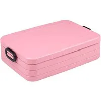 Mepal Lunchbox Lunchbox 1500 ml mit Trennwand, ideal für Mealprep, spülmaschinenfest, ABS, Nordic pink