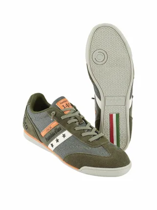 Pantofola dOro Herren Sneaker Vasto Grün Veloursleder, Nylon, PU