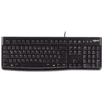 Logitech K120 Kabelgebundene USB Tastatur, USB Plug & Play, Volle 920-002489 Tastatur (Spritzwassergeschützt)