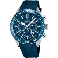 Festina Chronograph Keramik Kollektion F20515/1, Armbanduhr, Quarz, Herren, Keramiklünette, Saphirglas, Stoppfunktion